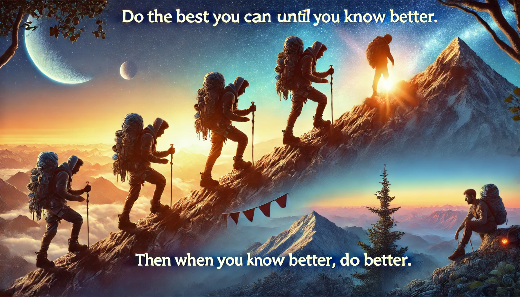 Do the best you can until you know better. Then when you know better, do better.