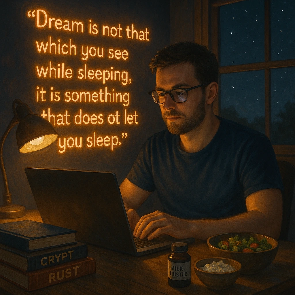 Dream is not that which you see while sleeping it is something that does not let you sleep