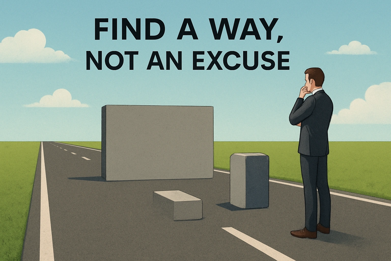 Find a way, not an excuse