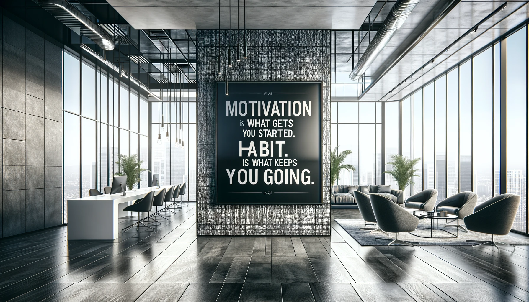 Motivation is what gets you started. Habit is what keeps you going
