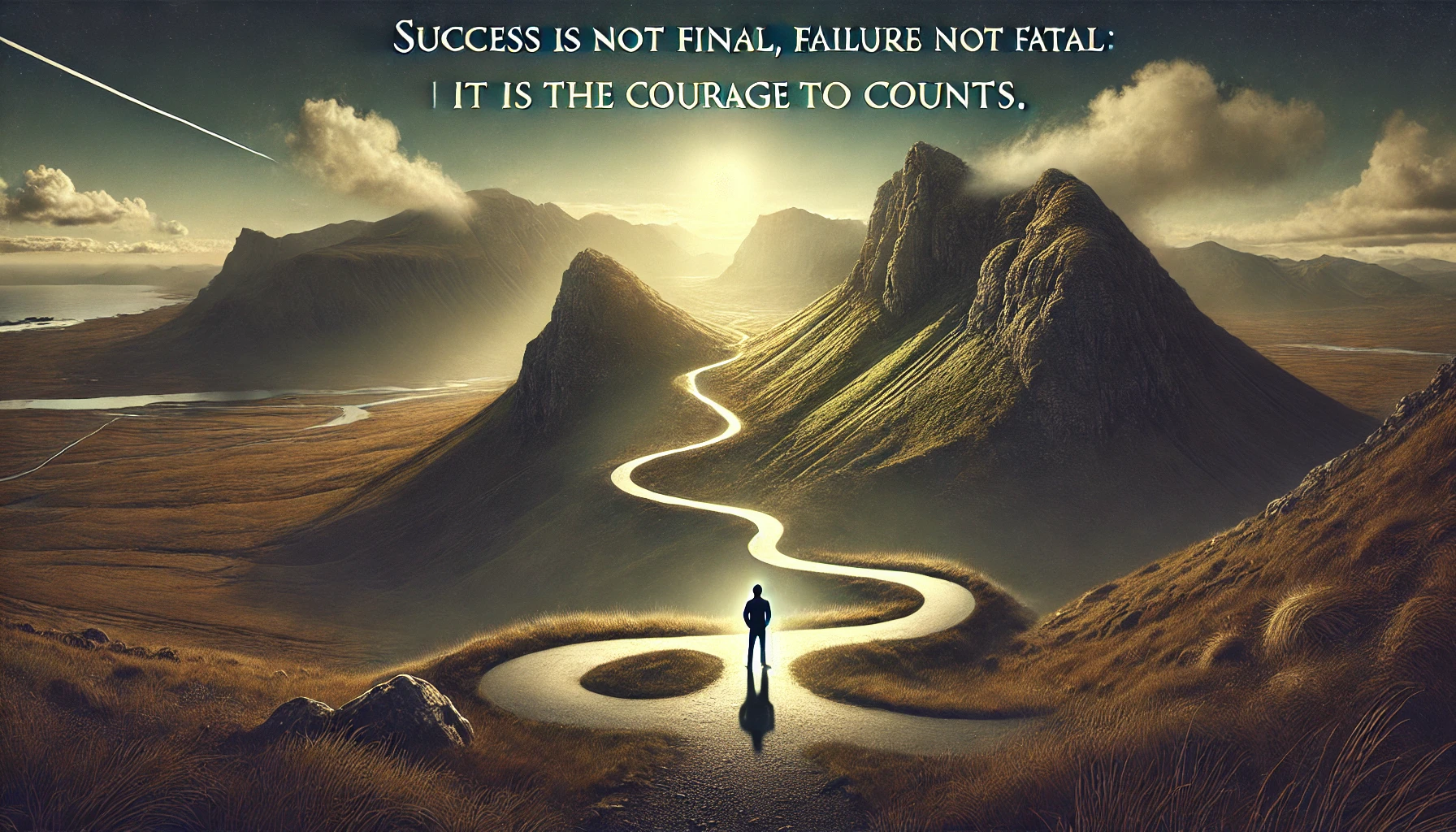 Success is not final, failure is not fatal: It is the courage to continue that counts.