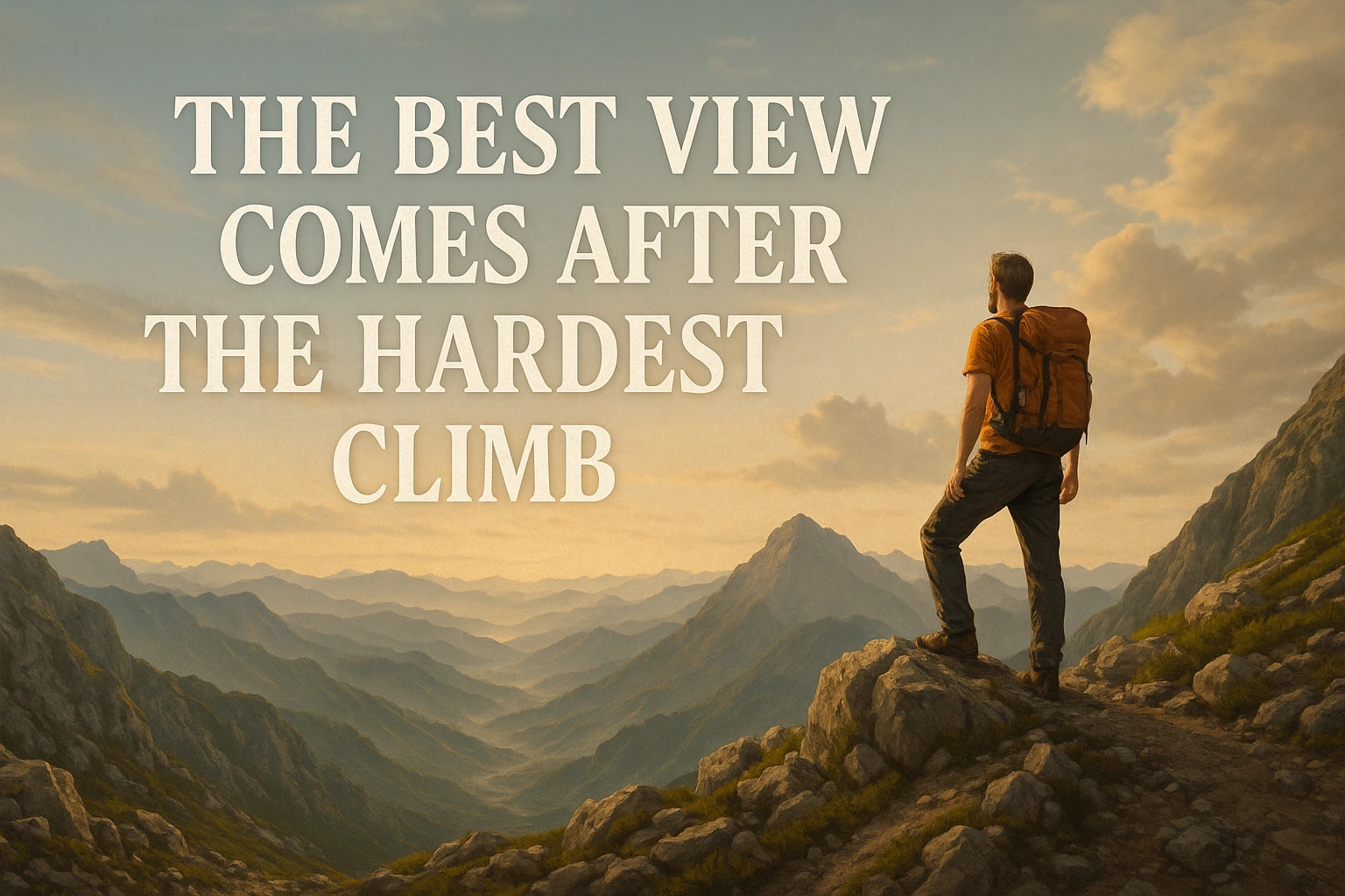 The best view comes after the hardest climb